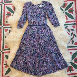 Vintage paisley dress